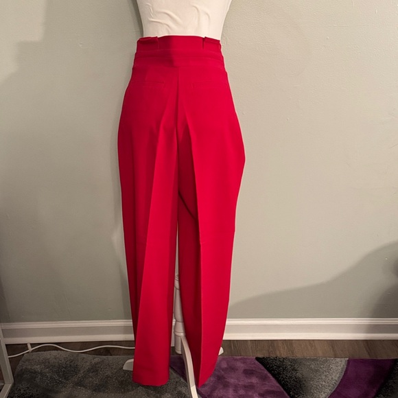 Chic Pink Palazzo High-Rise Wide leg Trousers - Picture 7 of 11